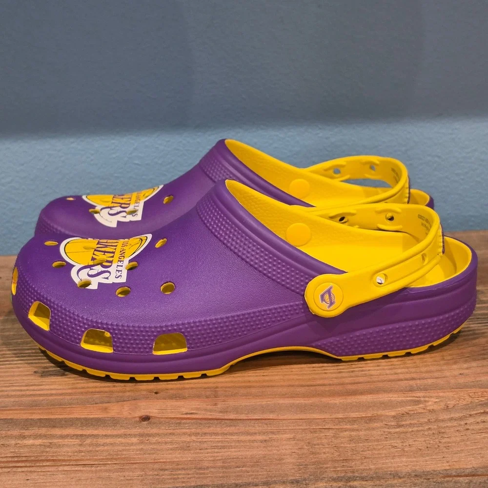 Crocs Mens Clog Purple Los Angeles Lakers NBA Classic 208650-7 Size M 8 W‎ 10